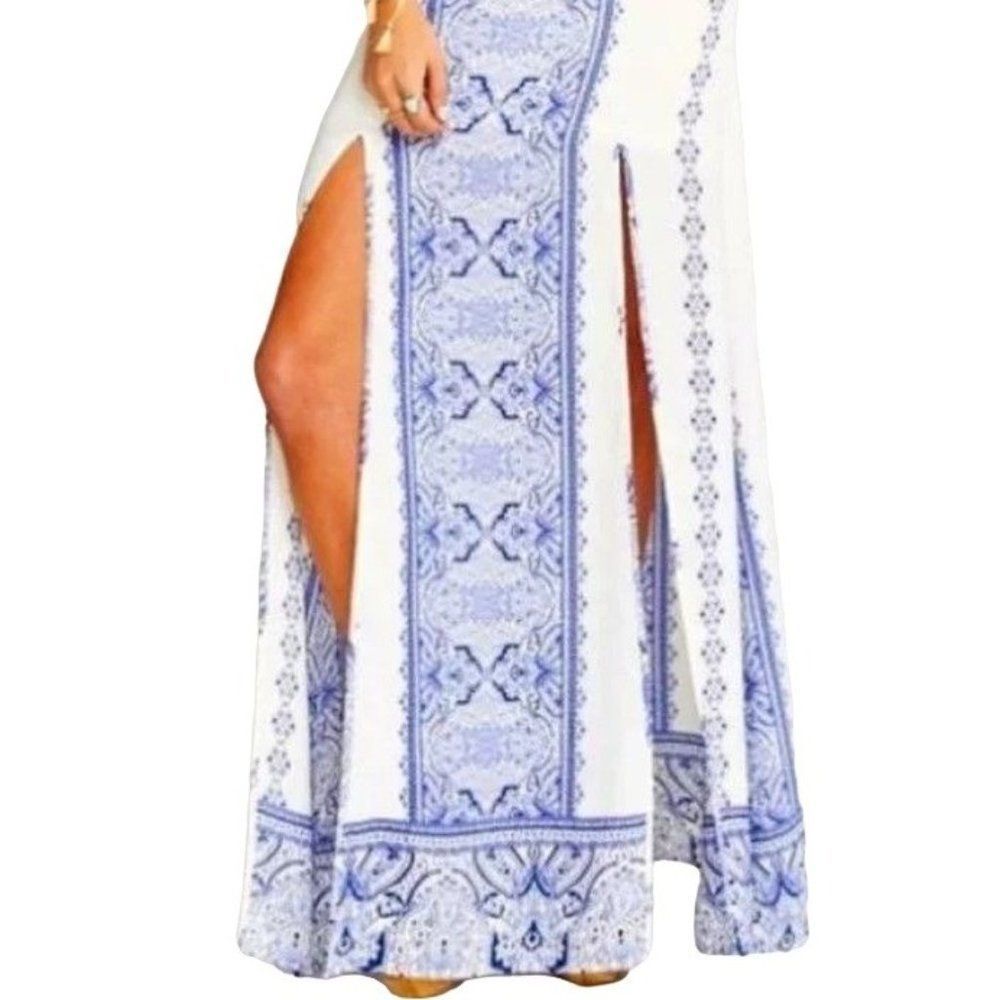 Show Me Your Mumu Mick Double Slit Skirt New